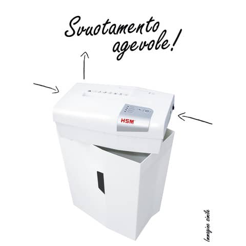 Distruggidocumenti uso moderato HSM Shredstar X6 pro - P-5 - 20 L - taglio a microframmenti 2x15mm - 1046111